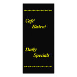 Restaurant Supplies Daily Specials (Customise) rack cards