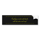 Restaurant Supplies Wash hands stickers Bistro bumper stickers