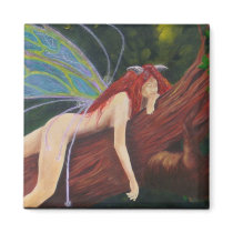 Resting Fae Refrigerator Magnets