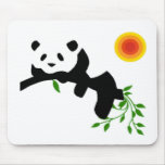 Resting Panda. Mouse Pads