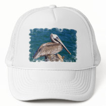 Resting Pelican Baseball Hat