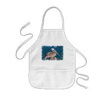 Resting Pelican Children's Smock Aprons