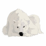 resting polar bear photo sculptures