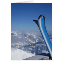 Resting Skis Card