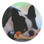 Resting Round Sticker
