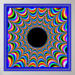 Restless Black Centre Emitting Colours