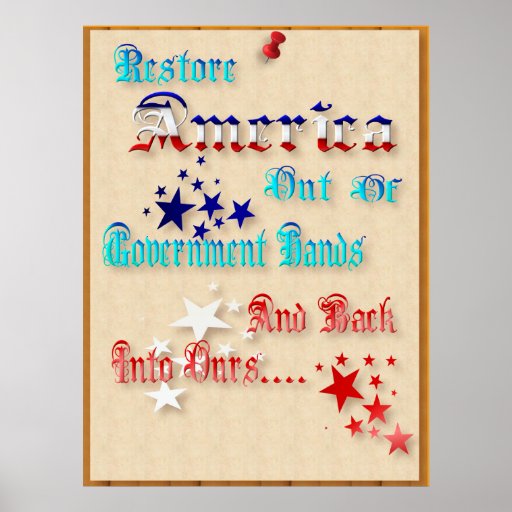Restore America Poster