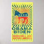 Restore America Vintage Poster posters