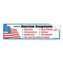 Restore American Exceptionalism Bumper Stickers