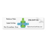 RestoreCore_Final logo, Reduce Pain.Lose Inches... bumper stickers