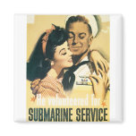 RESTORED Submarine Navy Propaganda Poster magnets