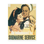 RESTORED Submarine Navy Propaganda Poster postcards
