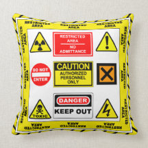 Restricted Area 1 Pillow
