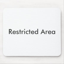 Restricted Area Mouse Pad