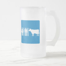 Restroom Facilities Humourous Highway Sign - COWS? Mugs