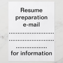 Resume flyer