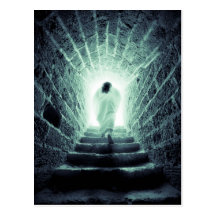 "Resurrection of Jesus" postcard (selenium tint)