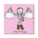 Retail Therapy magnets