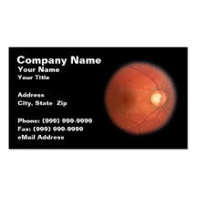 Retinal Eye Scan Against a Black Background Business Card Templates