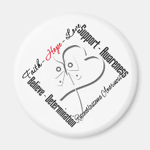 Retinoblastoma Butterfly Fridge Magnets