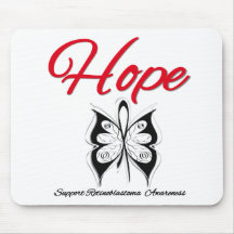 Retinoblastoma Hope Butterfly Mouse Pad