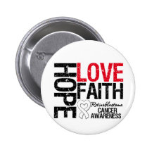 Retinoblastoma Hope Love Faith Button