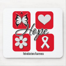 Retinoblastoma Hope Love Inspire Awareness Mouse Pad