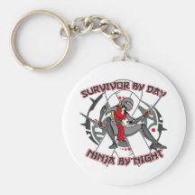 Retinoblastoma Survivor By Day Ninja By Night Key Chain