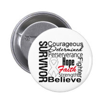 Retinoblastoma Survivor Collage Pinback Button