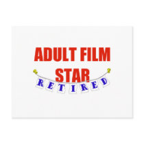 RETIRED ADULT FILM STAR POSTCARD