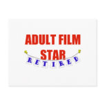 RETIRED ADULT FILM STAR postcards