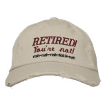 Retired Baseball Cap - Distressed embroidered hats
