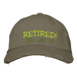Retired Baseball Cap - Distressed embroidered hats