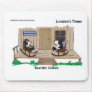 Retired Border Collies Funny Offbeat Cartoon Gifts Mousepads