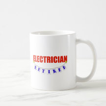 RETIRED ELECTRICIAN MUG