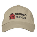 Retired Farmer Embroidered Hat embroidered hats