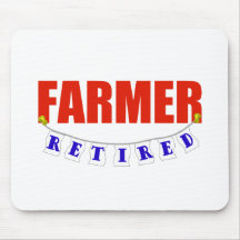 RETIRED FARMER MOUSE PADS