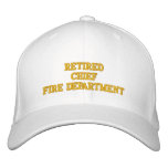 Retired Fire Chief Hat Baseball Cap