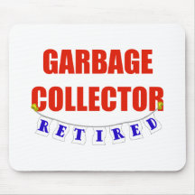 RETIRED GARBAGE COLLECTOR MOUSE MATS