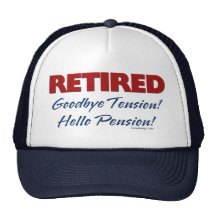Retired: Goodbye Tension Hello Pension! Mesh Hat