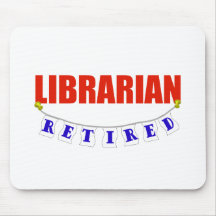 RETIRED LIBRARIAN MOUSE MAT