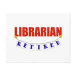 RETIRED LIBRARIAN postcards