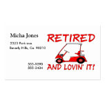 Retired & Lovin It Business Card Template