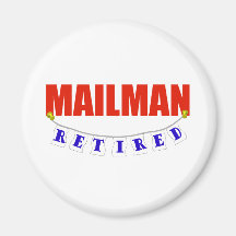 RETIRED MAILMAN FRIDGE MAGNETS