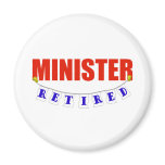 RETIRED MINISTER magnets