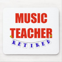 RETIRED MUSIC TEACHER MOUSE PADS
