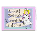 Retired Nurse Angel Art Cards & Gifts