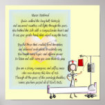 Retired Nurse Art Poster & Poem posters