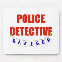RETIRED POLICE DETECTIVE MOUSE MATS