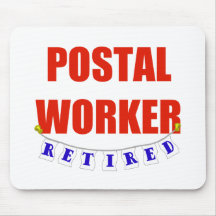 RETIRED POSTAL WORKER MOUSE MATS